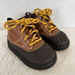 Nike Woodside Baby Toddler Boots Size 6C Brown High Top Lace Up Shoes